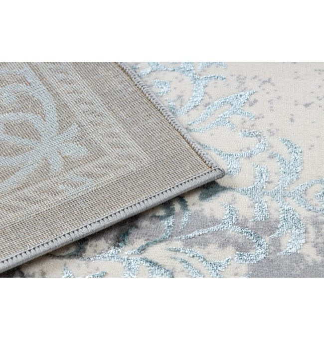 Koberec CORE W7161 Rozeta Vintage - světlomodrý / krém / šedý