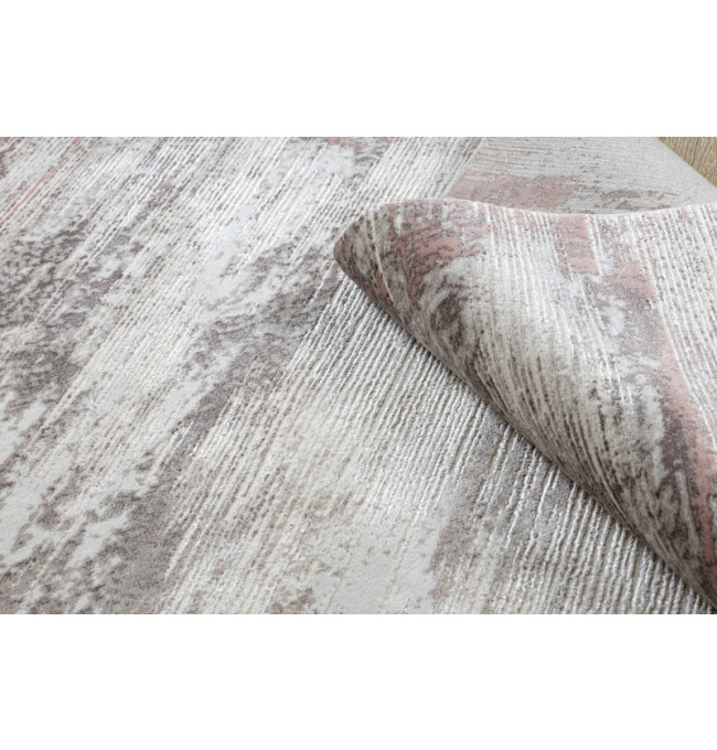 Koberec CORE W9775 Ramka - světlý béž / růžový