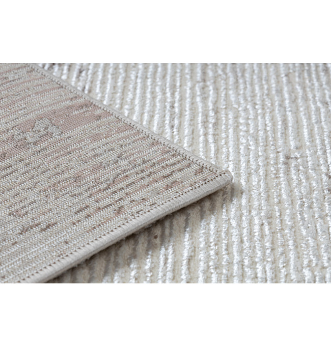 Koberec CORE W9775 Ramka - světlý béž / růžový