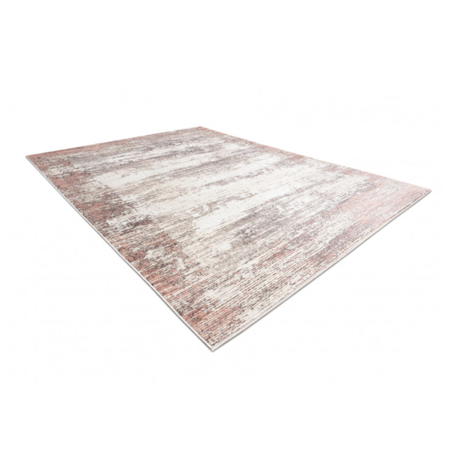 Koberec CORE W9775 Ramka - světlý béž / růžový