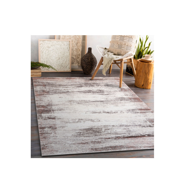 Koberec CORE W9775 Ramka - světlý béž / růžový