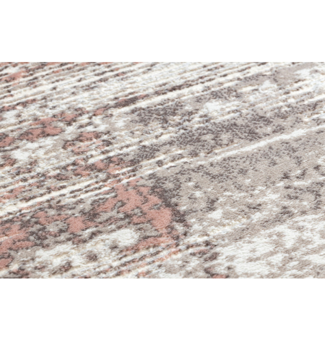 Koberec CORE W9775 Ramka - světlý béž / růžový