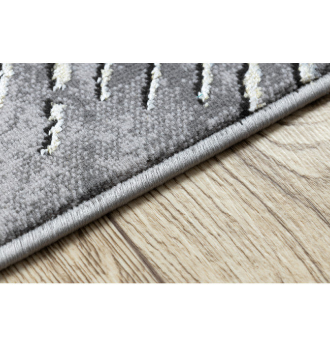 Koberec DE LUXE 2087 Jodelka Chevron vintage - zlatý / šedý