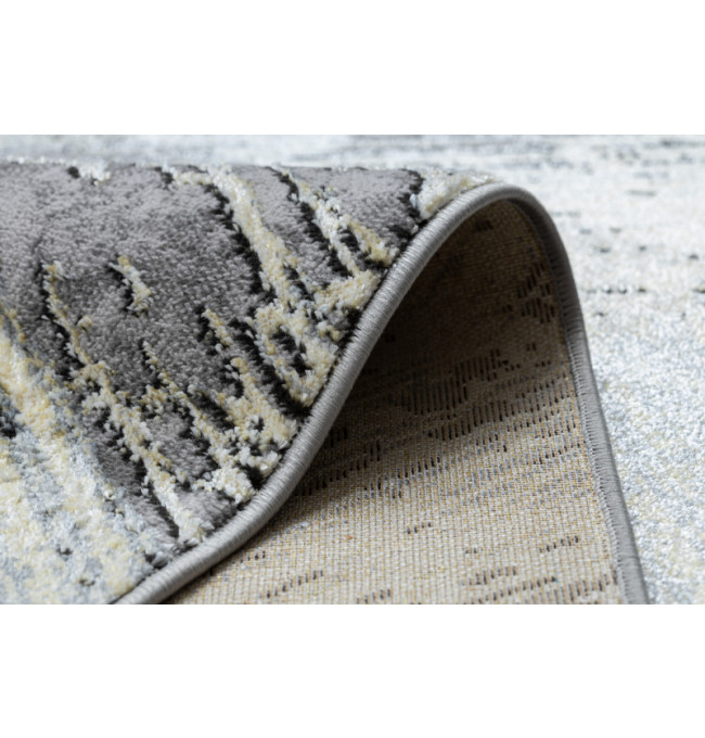 Koberec DE LUXE 2087 Jodelka Chevron vintage - zlatý / šedý