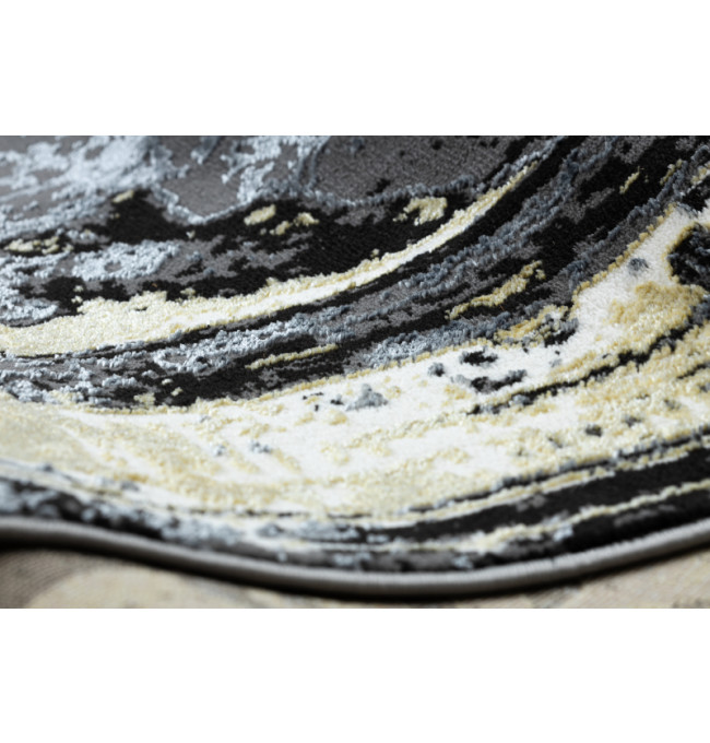 Koberec DE LUXE 628 Ornament vintage - šedý / zlatý