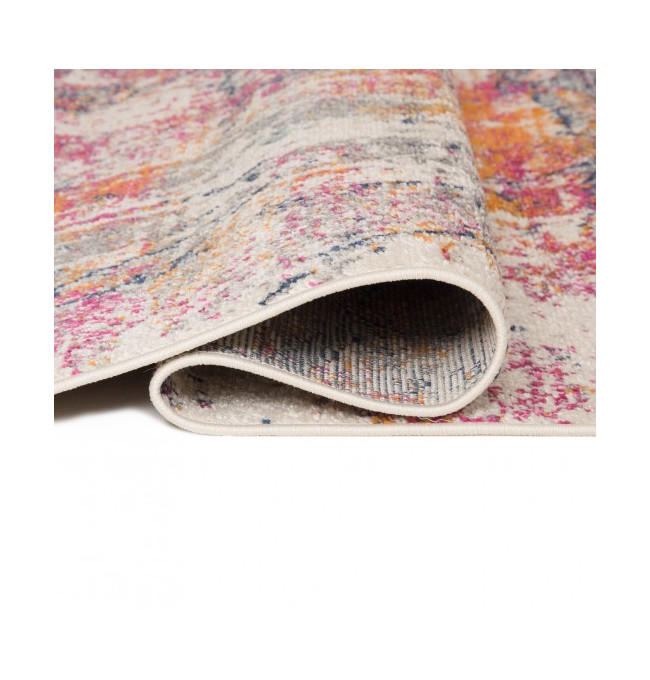 Koberec DENVER A024A FAA - tmavě šedý, oranžový