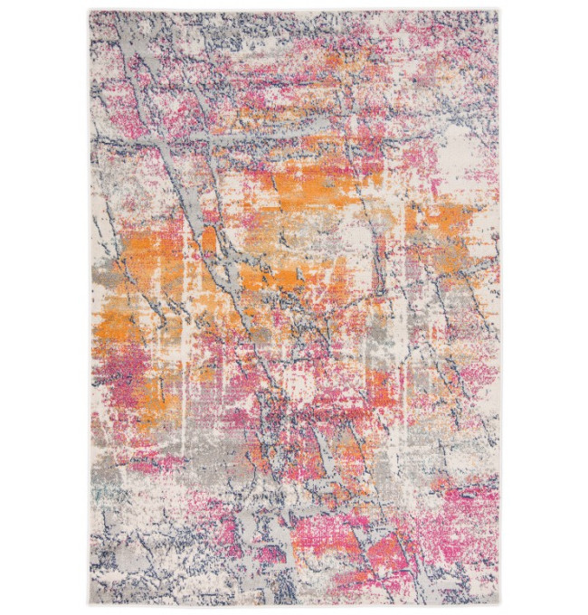 Koberec DENVER A024A FAA - tmavě šedý, oranžový