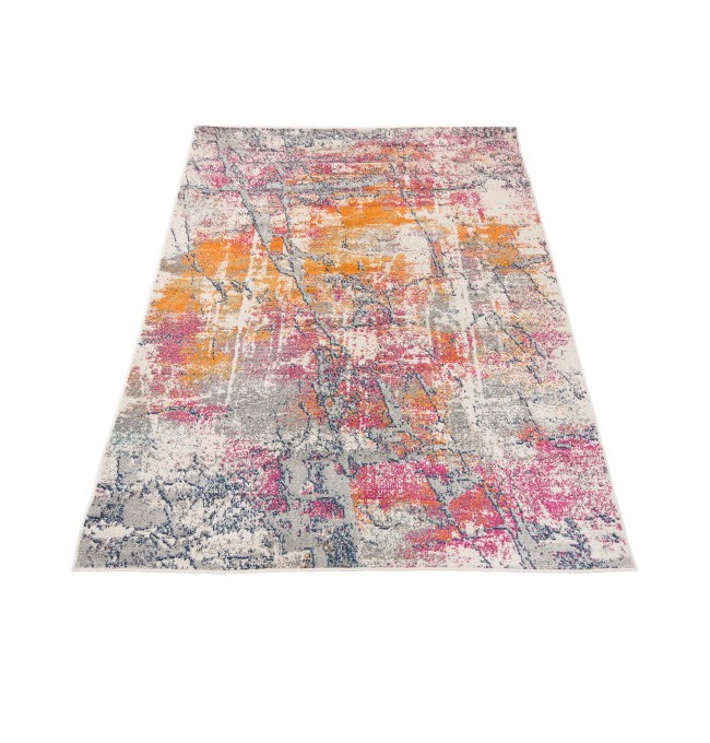 Koberec DENVER A024A FAA - tmavě šedý, oranžový