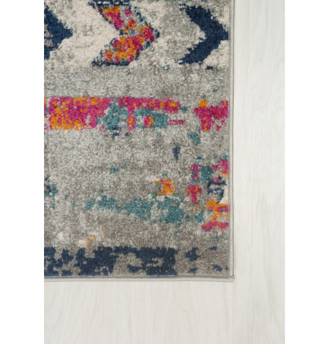 Koberec DENVER G003A FAA - bílý, tmavomodrý