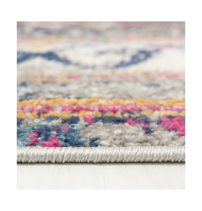 Koberec DENVER G004A FAA - bílý, tmavomodrý