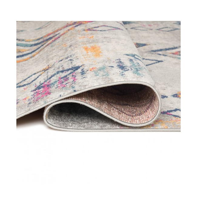 Koberec DENVER G025A FAA - bílý, tmavomodrý