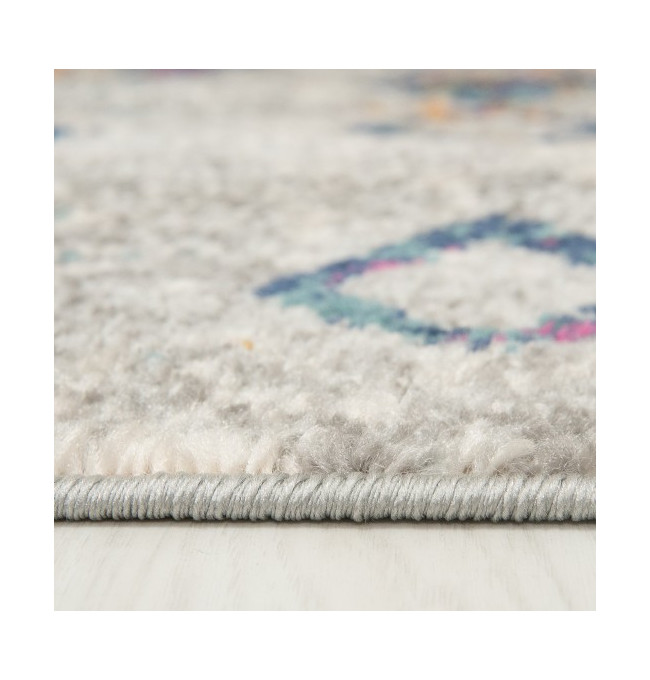 Koberec DENVER G025A FAA - bílý, tmavomodrý