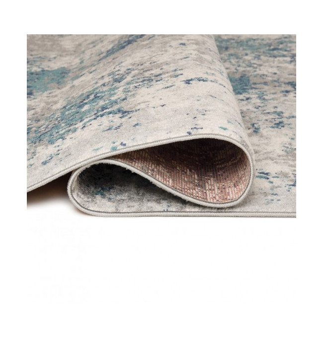 Koberec DENVER G029A FAA - bílý, tmavomodrý