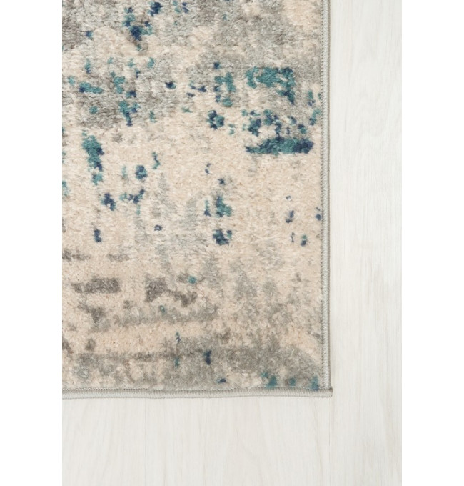 Koberec DENVER G029A FAA - bílý, tmavomodrý