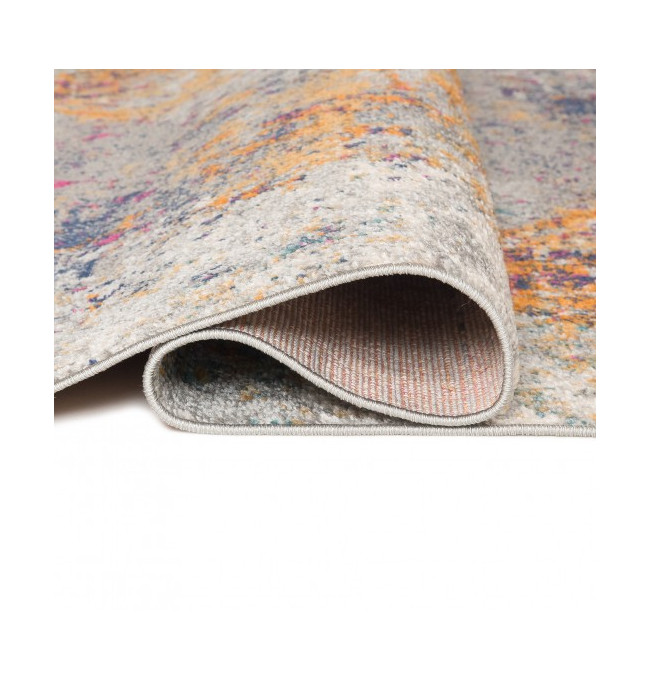 Koberec DENVER G029D FAA - bílý, tmavomodrý