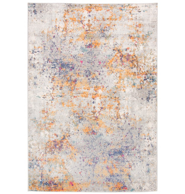 Koberec DENVER G029D FAA - bílý, tmavomodrý