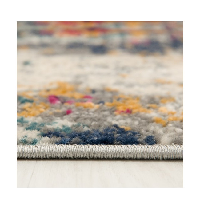 Koberec DENVER G038A FAA - bílý, tmavomodrý