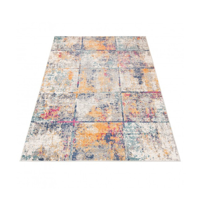 Koberec DENVER G038A FAA - bílý, tmavomodrý