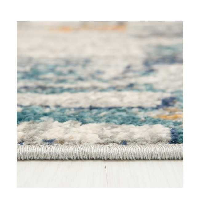 Koberec DENVER G053A FAA - bílý, tmavomodrý