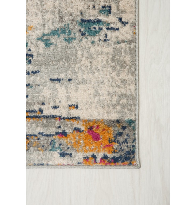 Koberec DENVER G053A FAA - bílý, tmavomodrý