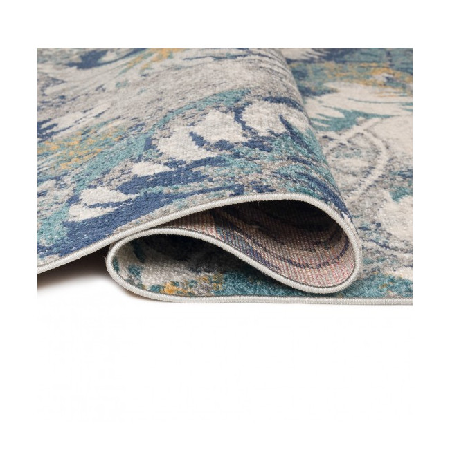 Koberec DENVER G059A FAA bílý, tmavomodrý