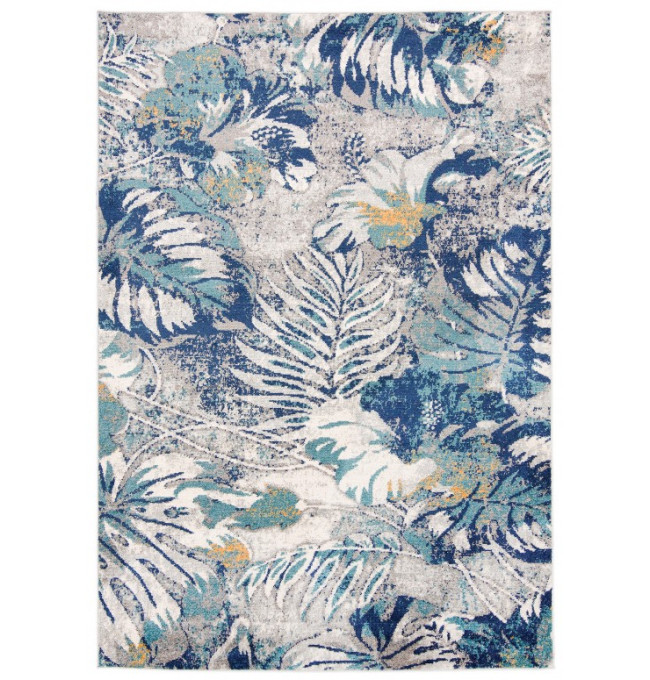 Koberec DENVER G059A FAA bílý, tmavomodrý