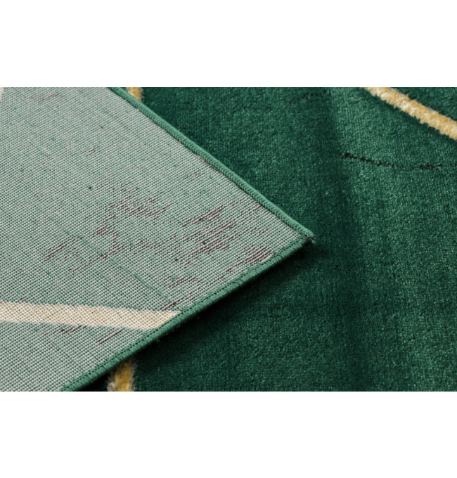 Koberec EMERALD exkluzivní 1012 glamour, styl geometrický, marmur lahvově zelený/zlatý