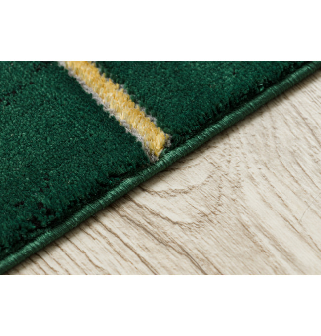 Koberec EMERALD exkluzivní 1012 glamour, styl geometrický, marmur lahvově zelený/zlatý