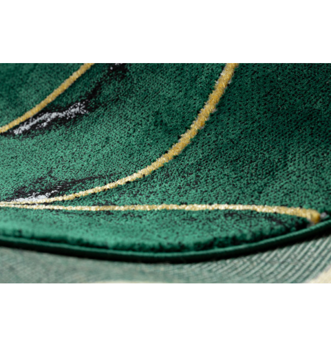 Koberec EMERALD exkluzivní 1016 glamour, styl art deco, marmur lahvově zelený / zlatý