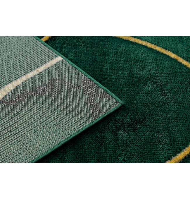 Koberec EMERALD exkluzivní 1016 glamour, styl art deco, marmur lahvově zelený / zlatý