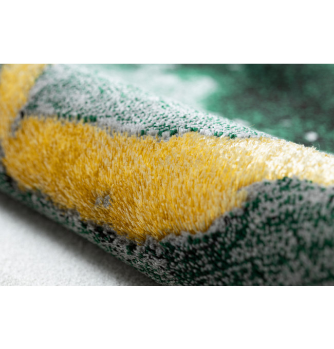 Koberec EMERALD exkluzivní 1017 glamour, styl marmur lahvově zelený/zlatý
