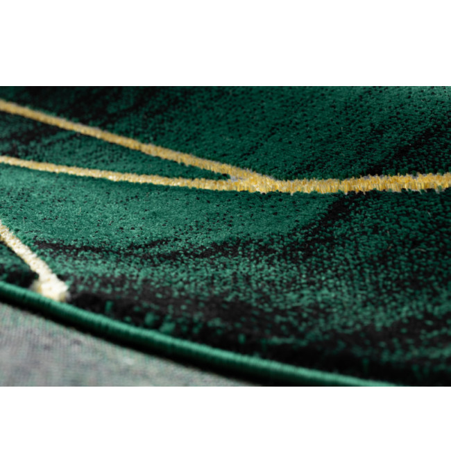 Koberec EMERALD exkluzivní 1022 kruh - glamour, marmur, geometrický zelený/zlatý