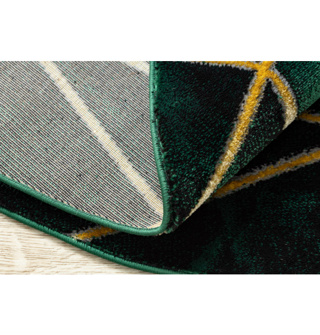 Koberec EMERALD exkluzivní 1022 kruh - glamour, marmur, geometrický zelený/zlatý