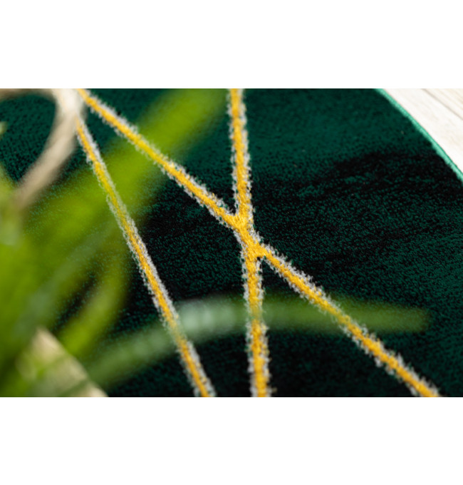 Koberec EMERALD exkluzivní 1022 kruh - glamour, marmur, geometrický zelený/zlatý