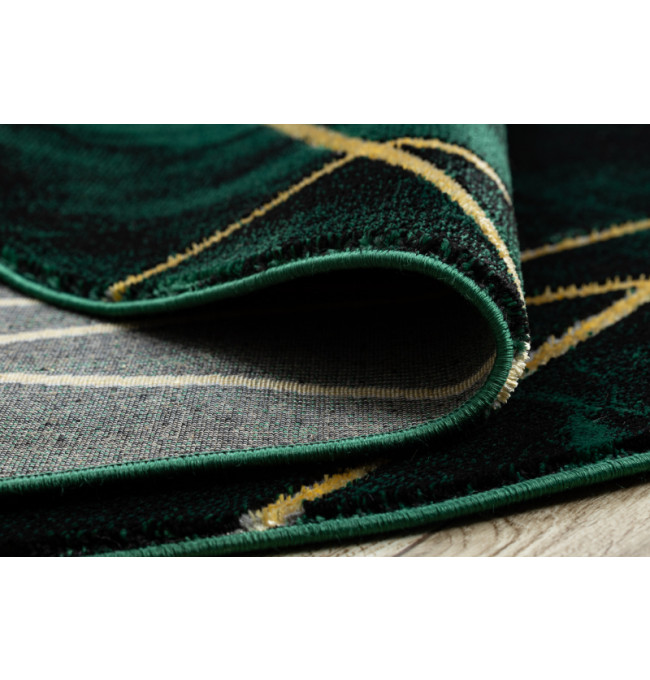 Koberec EMERALD exkluzivní 1022 kruh - glamour, marmur, geometrický zelený/zlatý