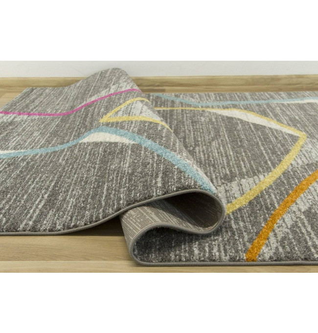 Koberec EMILY 2326A šedý/žlutý