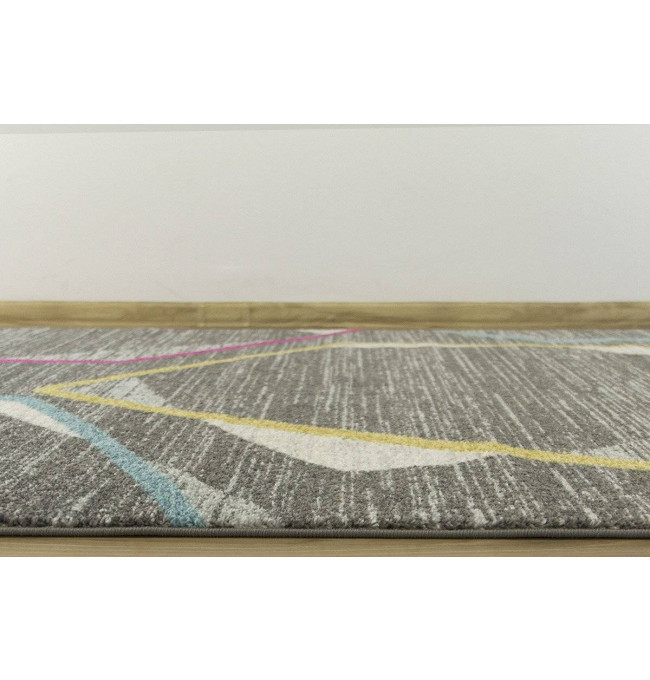 Koberec EMILY 2326A šedý/žlutý