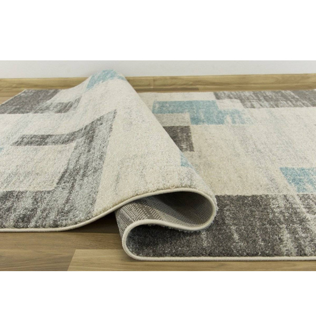 Koberec EMILY 2340A tyrkysový / šedý