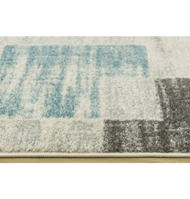 Koberec EMILY 2340A tyrkysový / šedý
