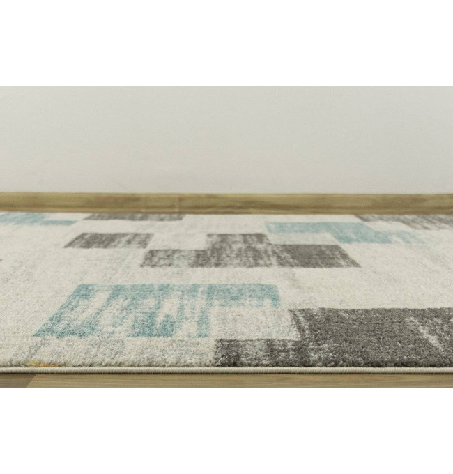 Koberec EMILY 2340A tyrkysový / šedý