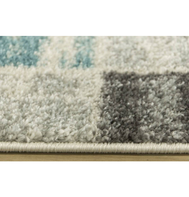 Koberec EMILY 2340A tyrkysový / šedý