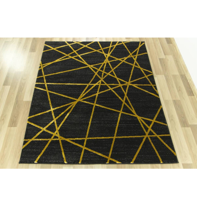 Koberec FESTIVAL 2731A zlatý / černý