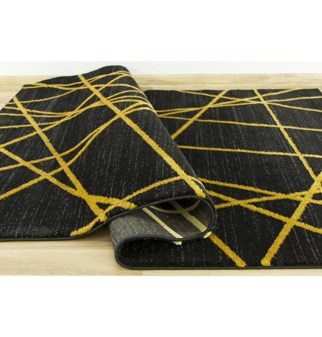 Koberec FESTIVAL 2731A zlatý / černý