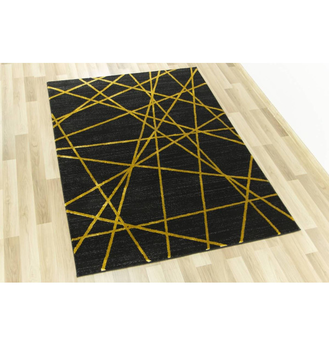 Koberec FESTIVAL 2731A zlatý / černý