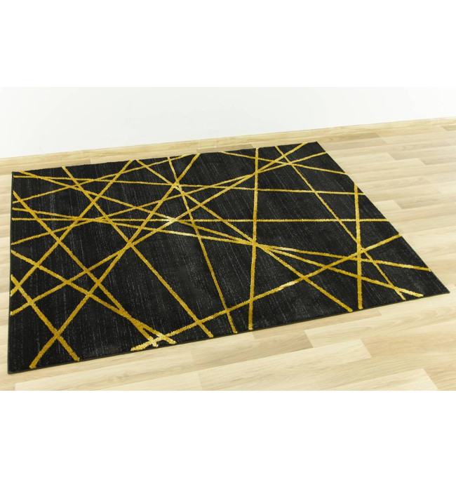 Koberec FESTIVAL 2731A zlatý / černý