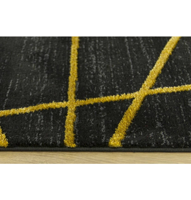 Koberec FESTIVAL 2731A zlatý / černý
