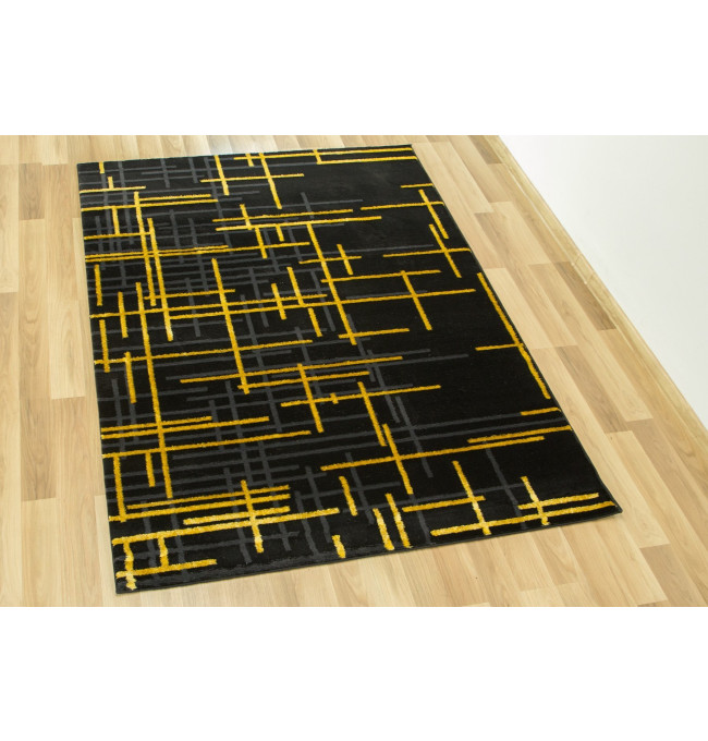 Koberec FESTIVAL 2732A zlatý / černý