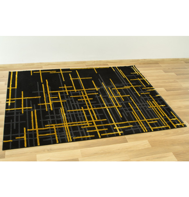 Koberec FESTIVAL 2732A zlatý / černý