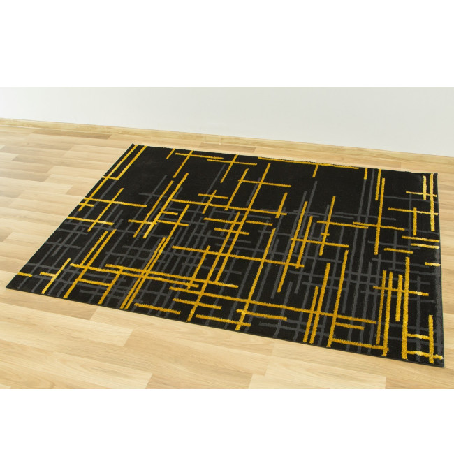 Koberec FESTIVAL 2732A zlatý / černý