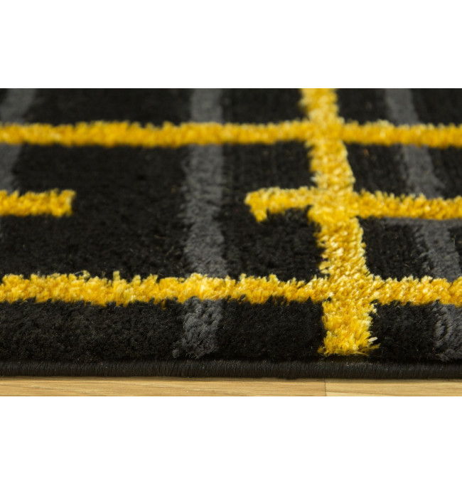 Koberec FESTIVAL 2732A zlatý / černý